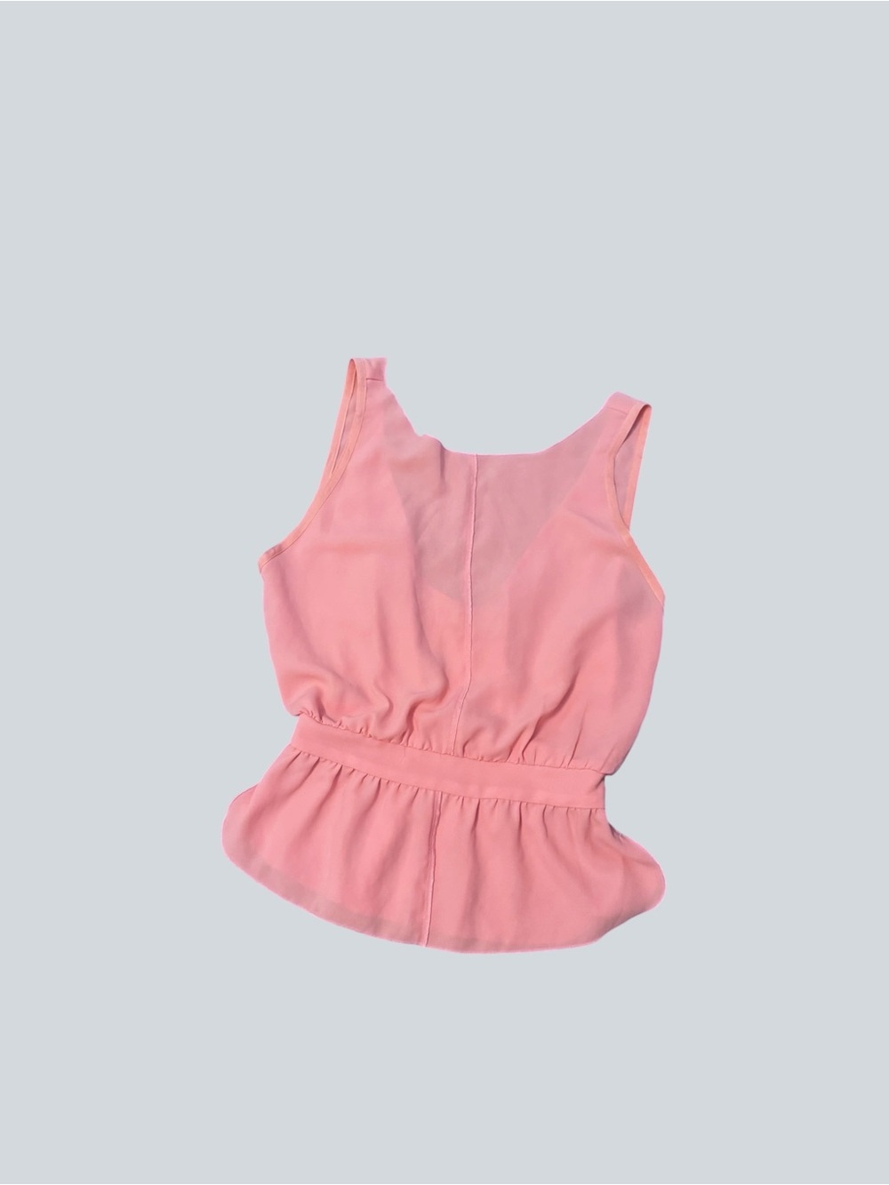 Wilfred Pink Sleeveless Peplum Tank Top